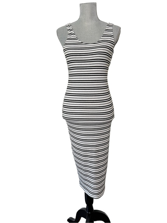 Primark Dresses & Skirts - Sleeveless Striped Ribbed ankle length maxi Dress women small 4 stretch coastal